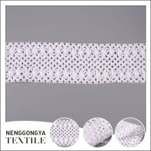 Top qualidade Diferentes tipos de vestuário de crochê rendas guarnição de algodão